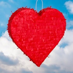 Pi�ata Coraz�n Rojo - 50 cm. n�1