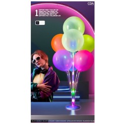 Soporte para 7 globos LED multicolor - 72 cm. n�2