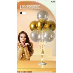Soporte para globos con luz LED blanca c�lida para 7 globos - 72 cm. n�2