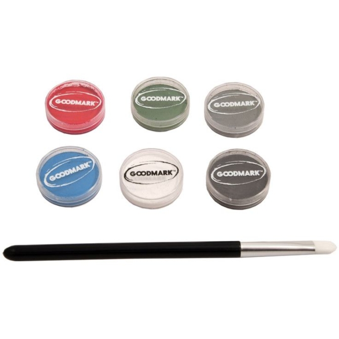 Paleta de 6 botes de 4 g  +  1 pincel 