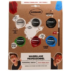 Paleta de 6 botes de 4 g  +  1 pincel. n�1