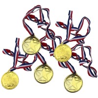 Juego de 5 medallas de oro