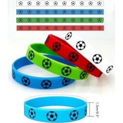 Juego de 4 pulseras de f�tbol - Fabricadas en silicona. n�1