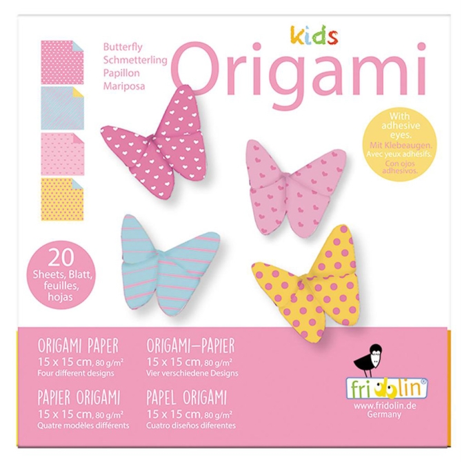 Mariposa de origami para nios 