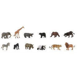 12 minifiguras de animales salvajes. n1