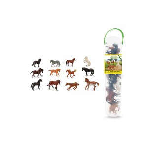 12 minifiguras de caballos