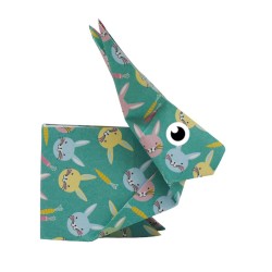 Liebre de origami para nios. n1