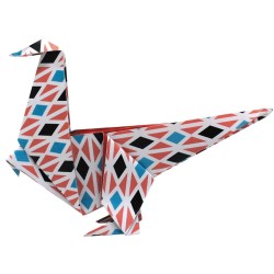 Dinosaurio de origami para nios. n4