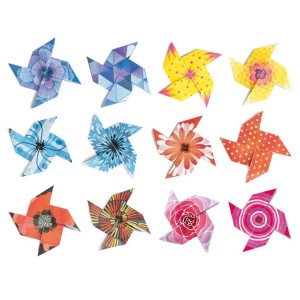 Origami fcil - Molinos de viento