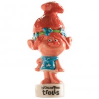 Figurita Trolls Amapola rosa (6,5 cm) - Porcelana