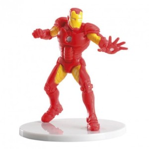1 figura de Iron Man sobre peana (8 cm) - PVC