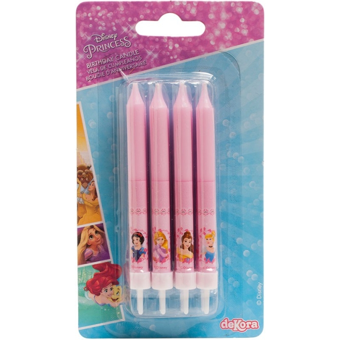 8 velas de Princesas Disney 