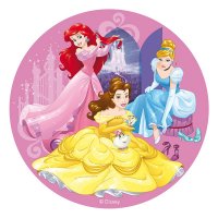 Disco oblea Princesas Cenicienta/Ariel/Bella (20 cm)