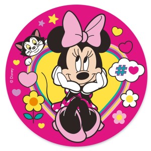Disco de oblea Minnie Romance (20 cm)