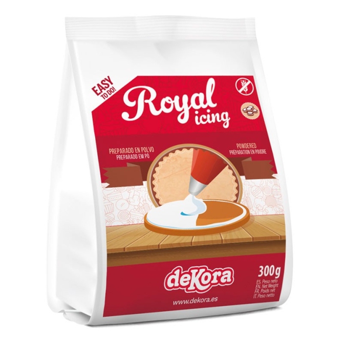 Preparación de polvo de glaseado real blanco - 300g 