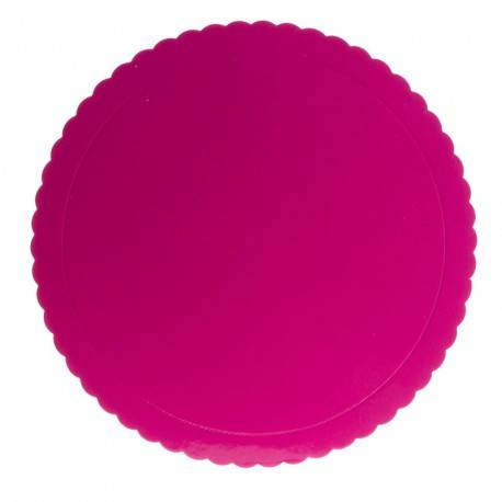 1 Bandeja Puntilla Redonda Fucsia (30 cm) 