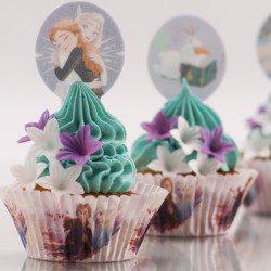 20 decoraciones para cupcakes de Frozen 2 - sin levadura. n4