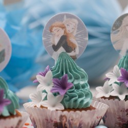 20 decoraciones para cupcakes de Frozen 2 - sin levadura. n5