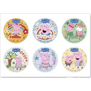 6 Peppa Pig Mini Disco - Sin Levadura - sin E171