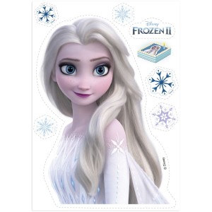 Frozen 2 Elsa Silueta - Sin Levadura