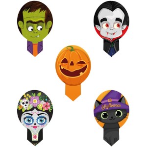 20 decoraciones para cupcakes de Halloween - sin levadura - sin E171