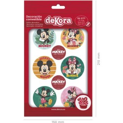 6 Mini Disco Mickey y Minnie - Sin Levadura. n2