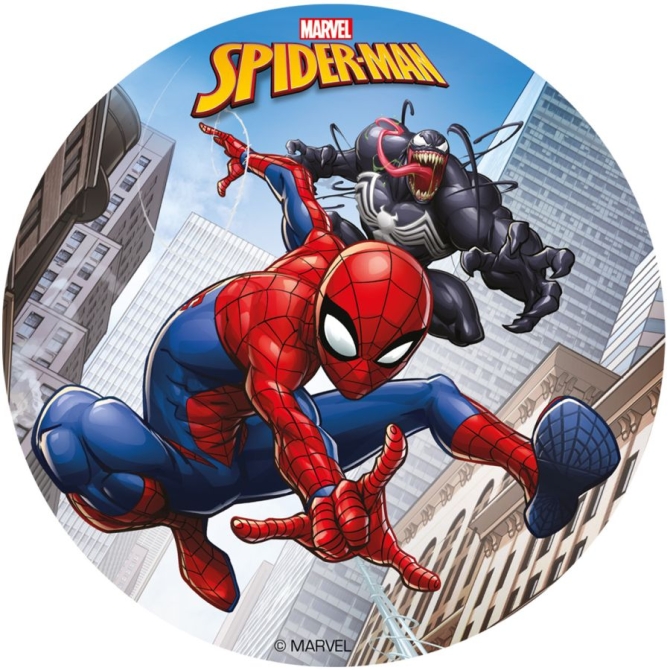 Disco pequeo Spiderman (15, 5 cm) - Comestible 