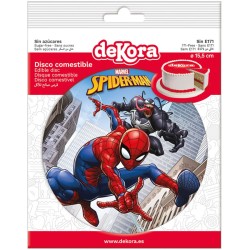 Disco pequeo Spiderman (15, 5 cm) - Comestible. n1