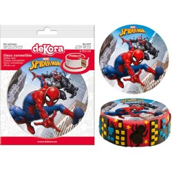 Disco pequeo Spiderman (15, 5 cm) - Comestible. n3