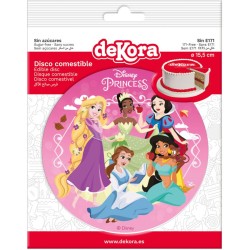 Disco pequeo Princesas Disney (15, 5 cm) - Comestible. n1
