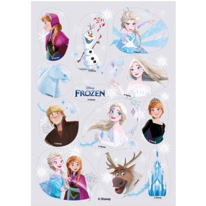 12 Stickers de Frozen - Comestibles