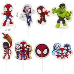 16 adornos para tartas de Spiderman. n°1