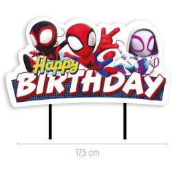 Adornos para tartas de papel 17, 5 cm - Spidey. n1