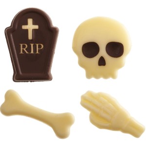 4 Surtidos de Halloween Calavera/Huesos - Chocolate