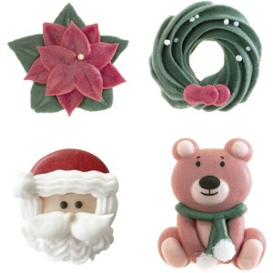 4 Decoraciones de Navidad 2D  Azcar