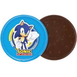 1 Moneda de chocolate grande – Sonic – Ø 7, 7 cm. n°1