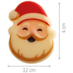 6 Adornos Navideos  3, 5 cm  Chocolate Blanco. n1