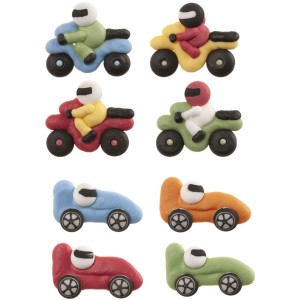 Surtido de 4 decoraciones de azcar