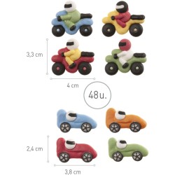 Surtido de 4 decoraciones de azúcar. n°1