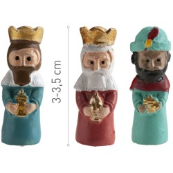 1 Frijol Rey Mago de colores - 3-3, 5 cm - Cermica. n2