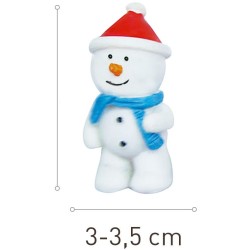 1 Frijol Mueco de Nieve  3-3, 5 cm  Cermica. n1