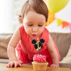 Vela de cumpleaños de Mickey Mouse n.° 1 – 8, 5 cm. n°3