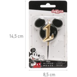 Vela de cumpleaños de Mickey Mouse n.° 1 – 8, 5 cm. n°9