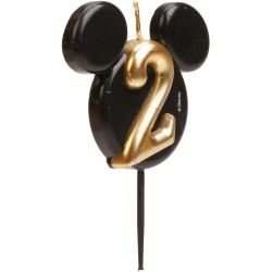Vela de cumpleaos de Mickey Mouse n. 2  8, 5 cm. n1