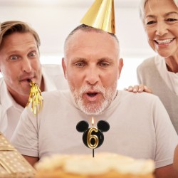 Vela de cumpleaos de Mickey Mouse n. 2  8, 5 cm. n3