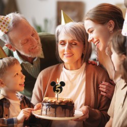 Vela de cumpleaos de Mickey Mouse n. 2  8, 5 cm. n4