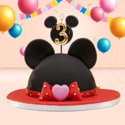 Vela de cumpleaños de Mickey Mouse n.° 3 – 8, 5 cm. n°3