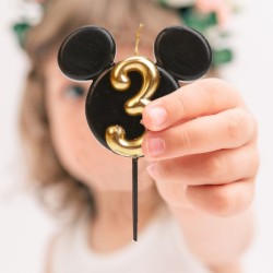 Vela de cumpleaños de Mickey Mouse n.° 3 – 8, 5 cm. n°5