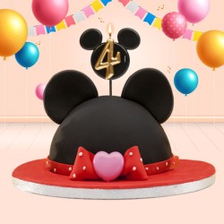Vela de cumpleaos de Mickey Mouse n. 4  8, 5 cm. n2
