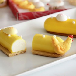 5 Decoraciones: Gallinas  +  Huevos � Az�car. n�1